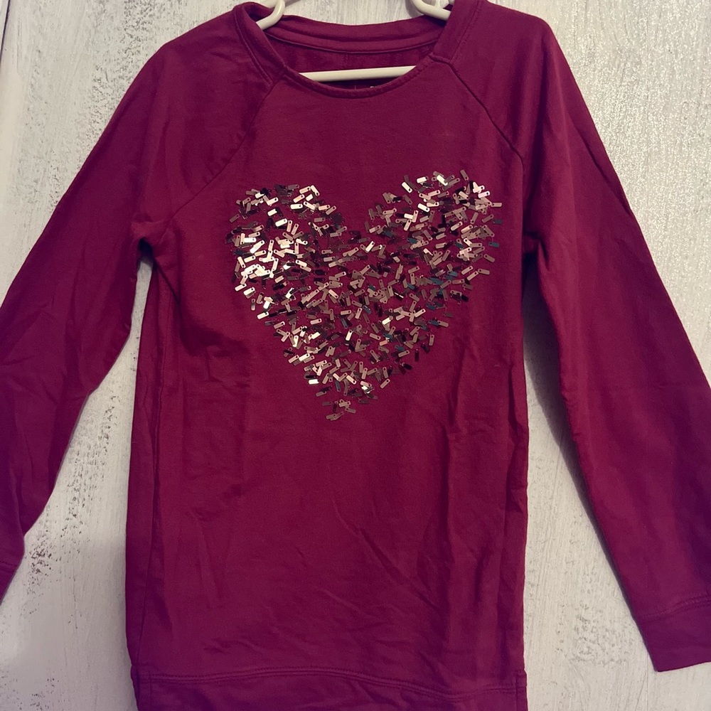 Girls Pink Heart Shirt